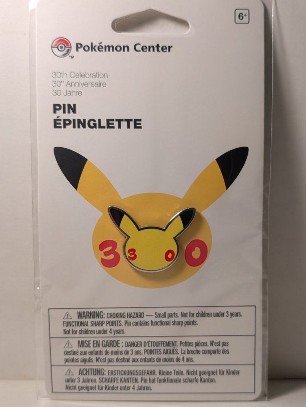 Pokemon TCG 30th Anniversary Celebration Enamel Pin Official Nintendo Badge